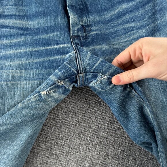 VTG Wrangler Bluebell Denim Jeans Scotland Made Flare Bell Bottom ACTL 28X31 - Picture 13 of 16